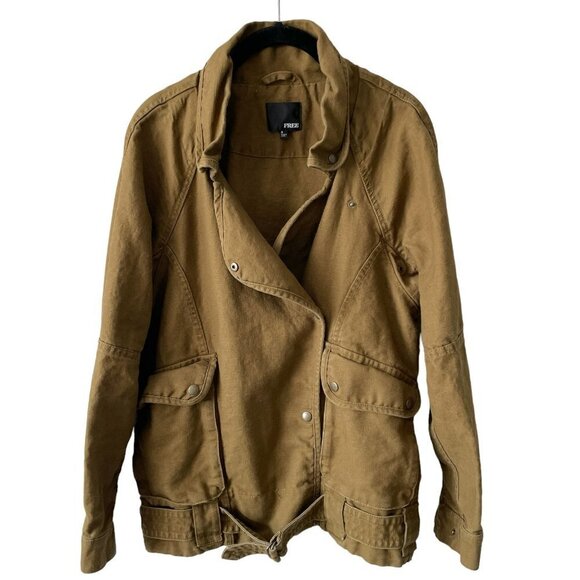 Aritzia Jackets & Blazers - ARITZIA Wilfred Free Oversized Cargo Military Jacket Brown Small